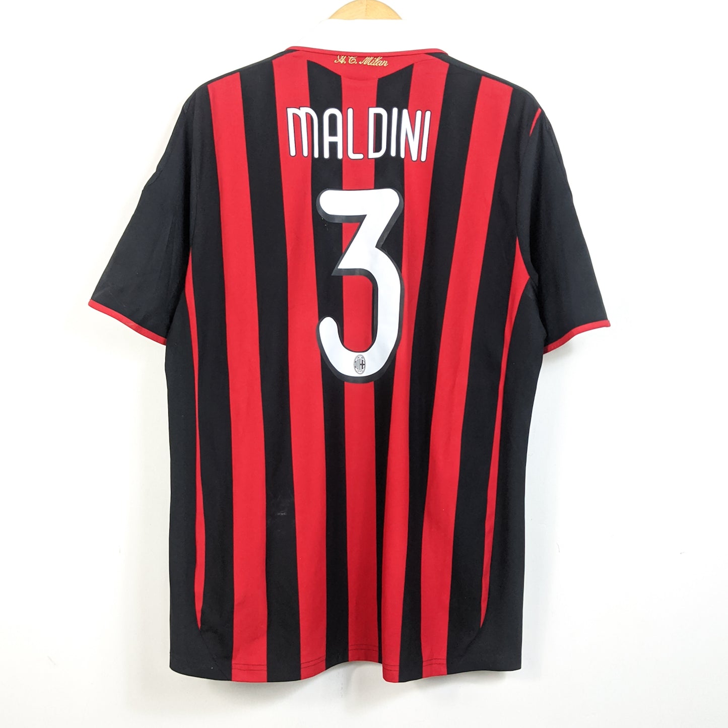 Original AC Milan 2009/10 Home - Maldini #3 Size L