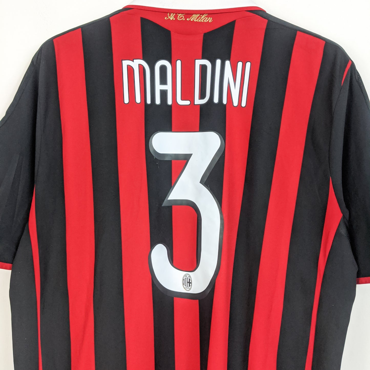 Original AC Milan 2009/10 Home - Maldini #3 Size L