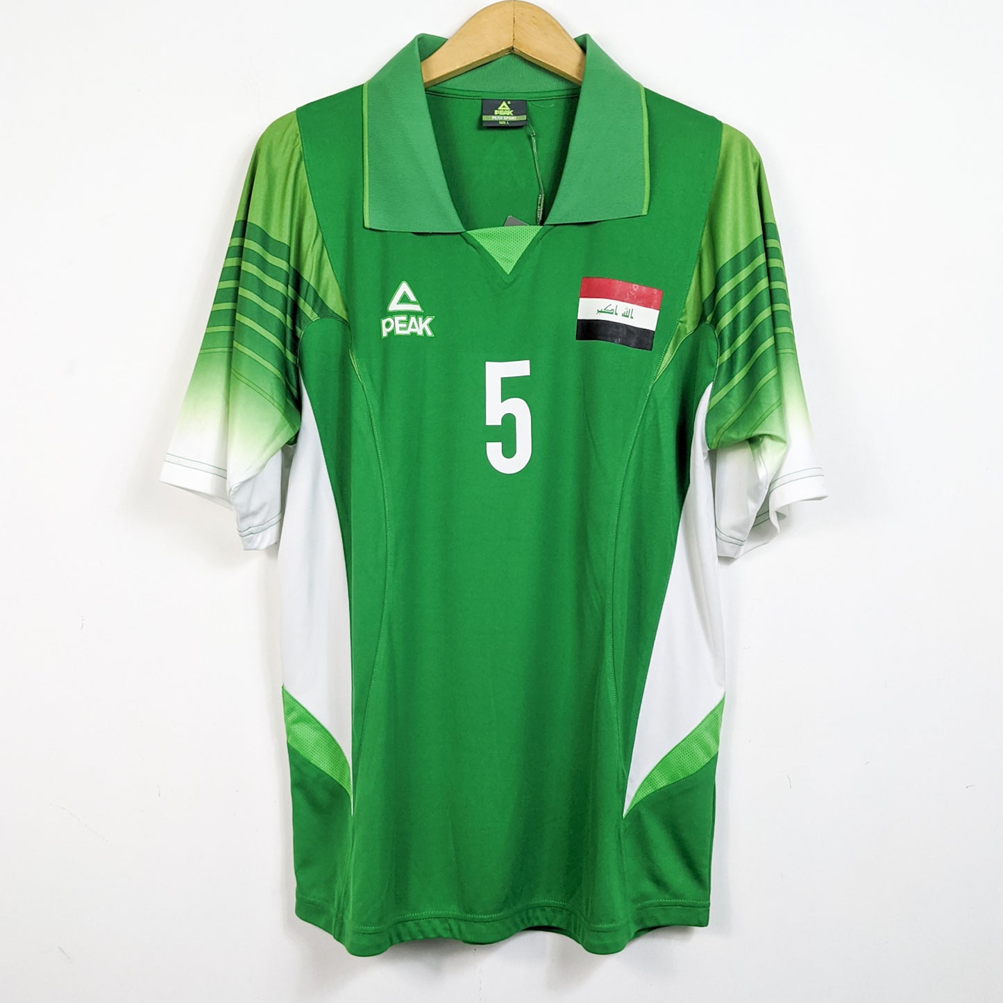 Original Iraq 2008 Away - Nashat Akram #5 Size L (Bnwt)
