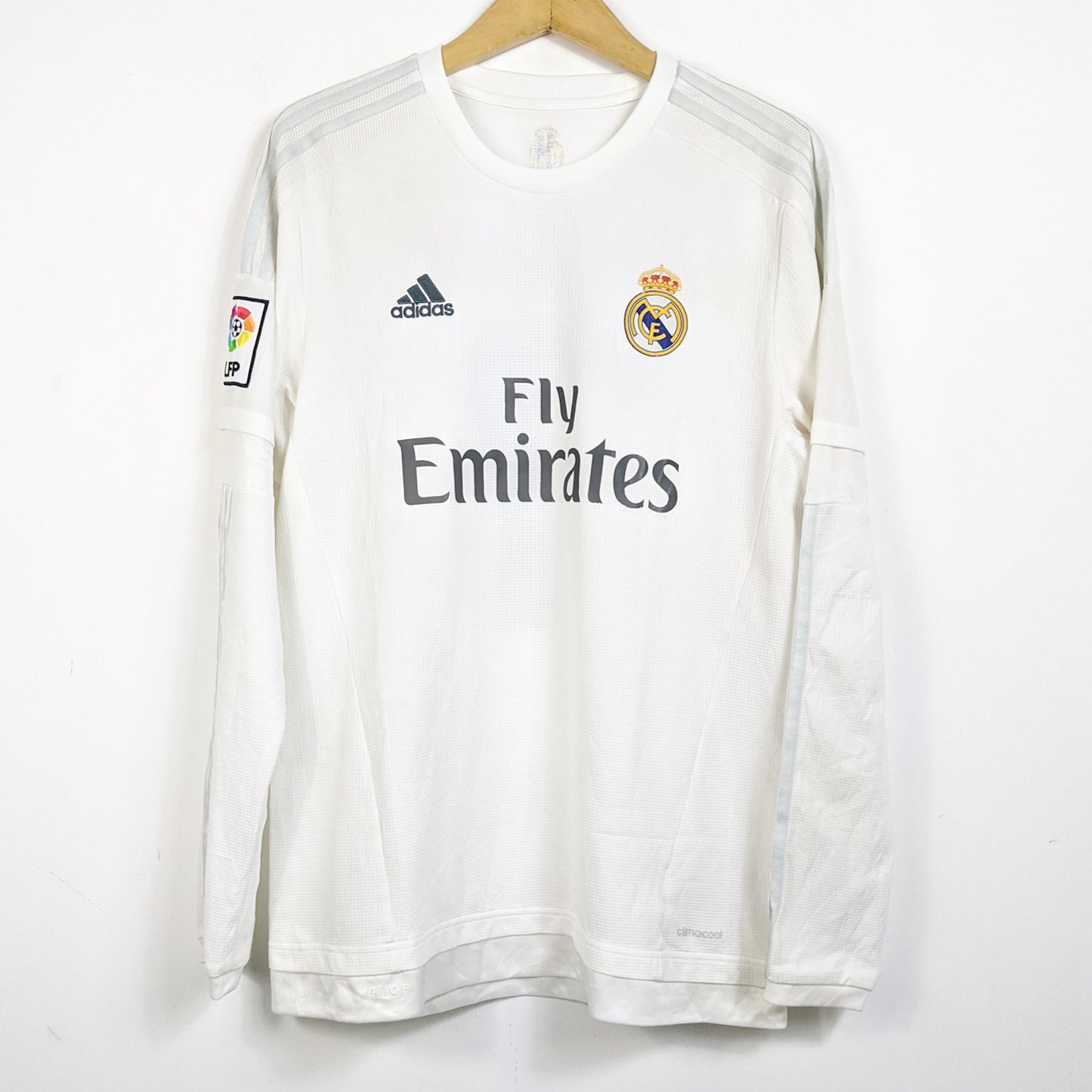 Original Real Madrid 2015/16 Home - Ronaldo #7 Size fit L (Long Sleeve)