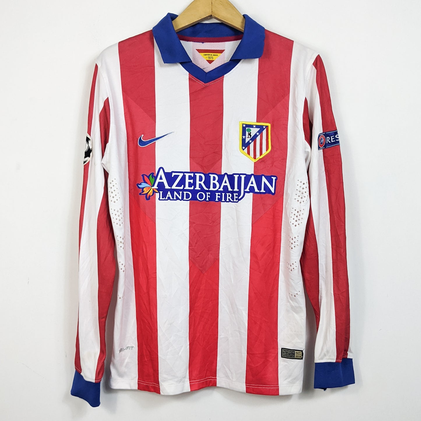 Original Atletico Madrid 2014/15 Home - Griezmann #7 Size M (Long Sleeve) (Player Issue)