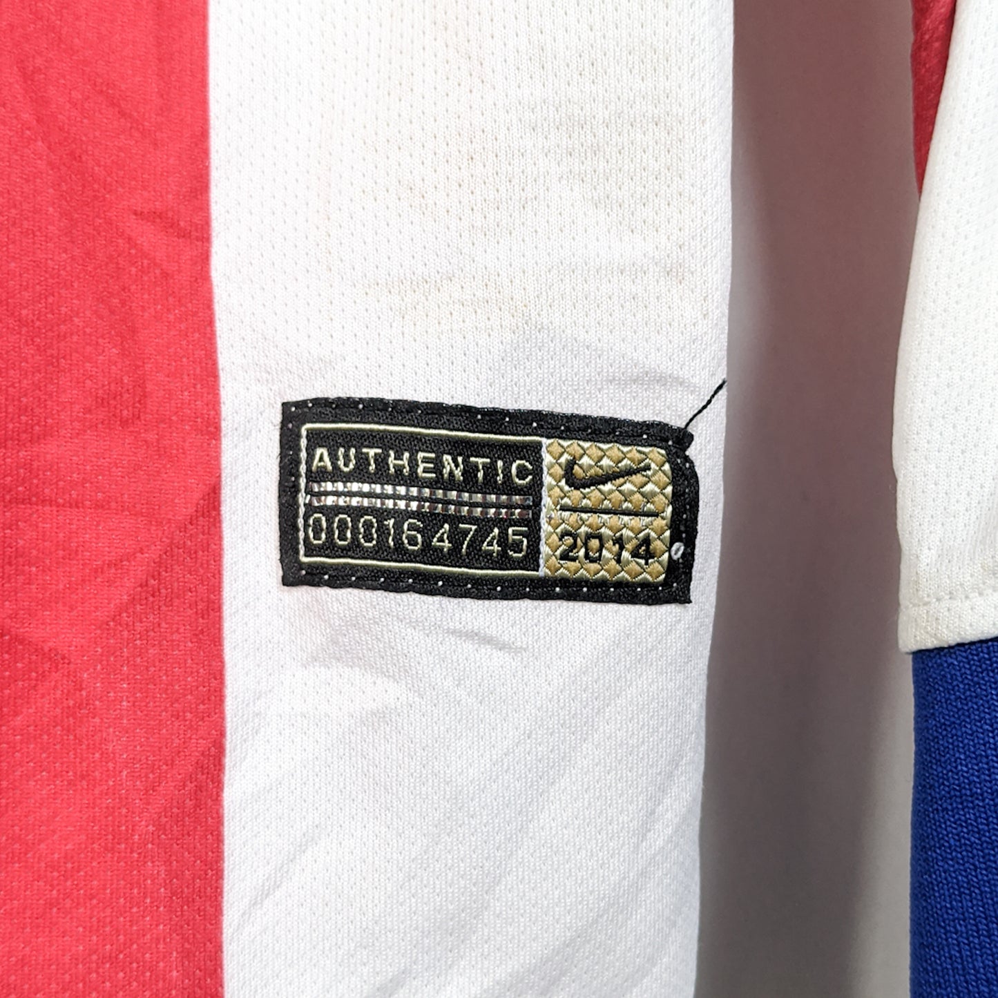 Original Atletico Madrid 2014/15 Home - Griezmann #7 Size M (Long Sleeve) (Player Issue)