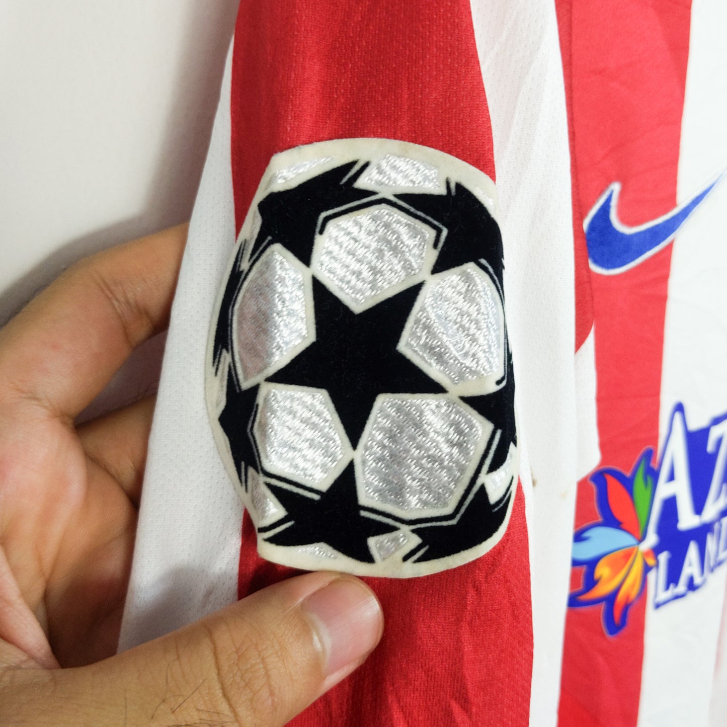 Original Atletico Madrid 2014/15 Home - Griezmann #7 Size M (Long Sleeve) (Player Issue)