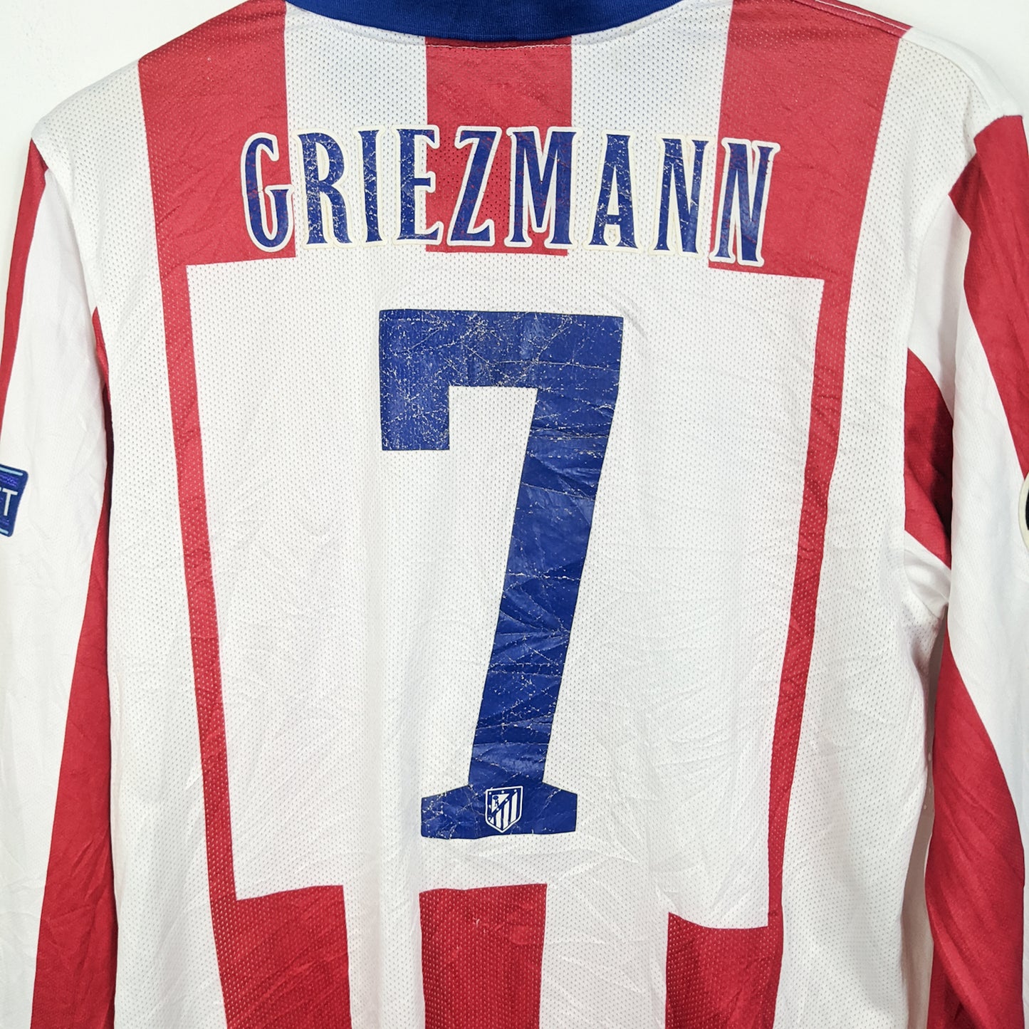 Original Atletico Madrid 2014/15 Home - Griezmann #7 Size M (Long Sleeve) (Player Issue)