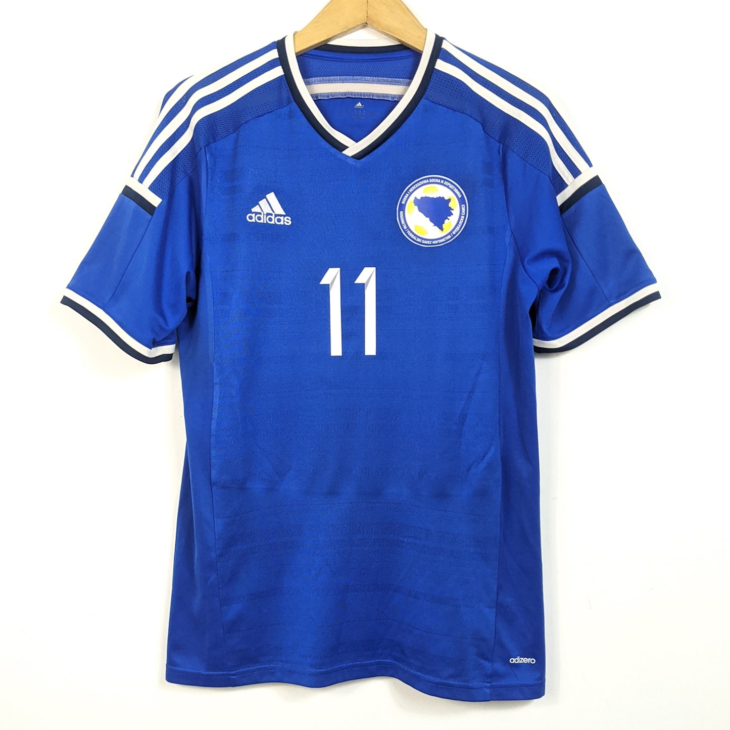 Original Bosnia and Herzegovina 2014/15 Home - Dzeko #11 Size M (Player Issue)