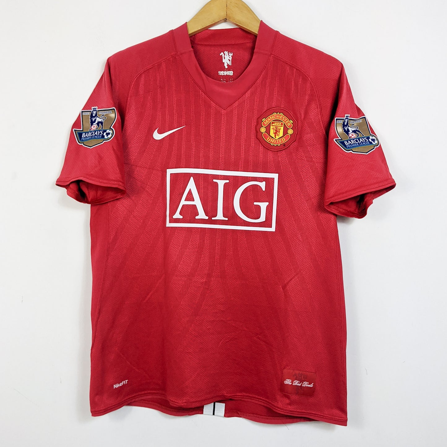 Original Manchester United 2007/08 Home - Carrick #16 Size M