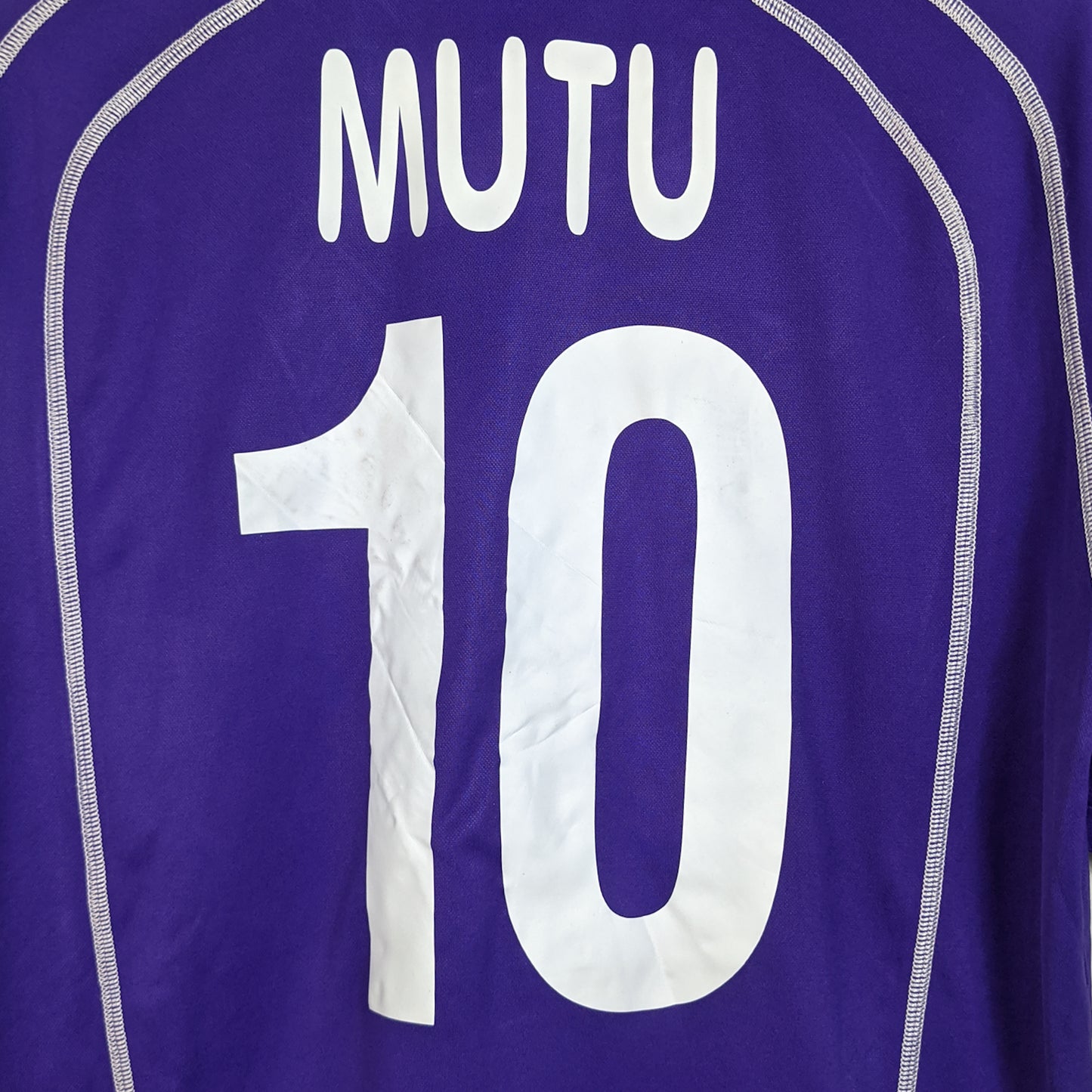 Original Fiorentina 2005/07 Home - Mutu #10 Size XL