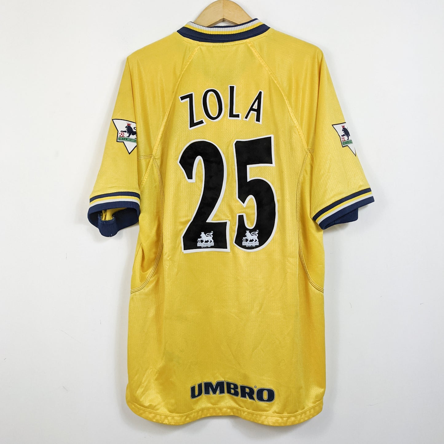 Original Chelsea 1998/00 Third - Zola #25 Size XL
