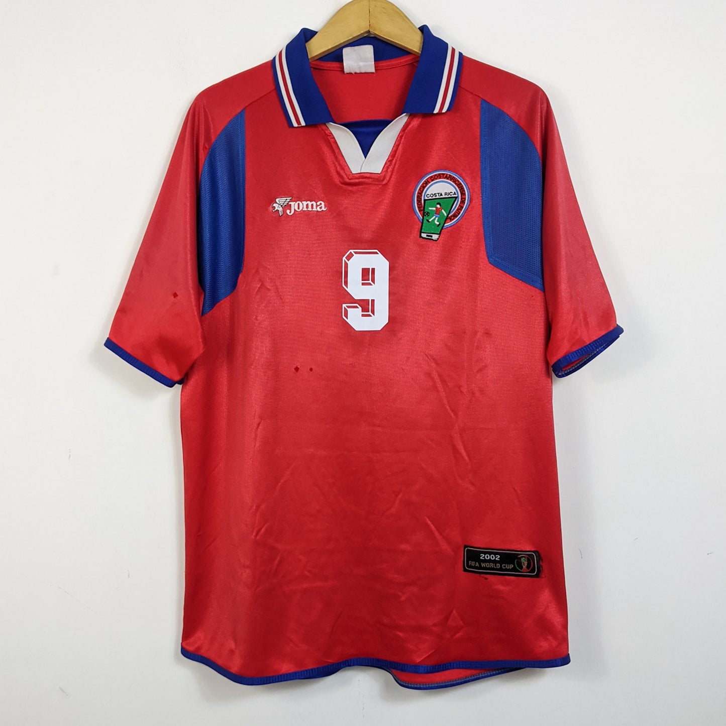 Original Costa Rica 2002 Home - Wanchope #9 Size fit L