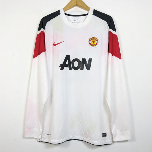 Original Manchester United 2010/12 Away - Rooney #10 Size XL (Long Sleeve) (Player Issue)