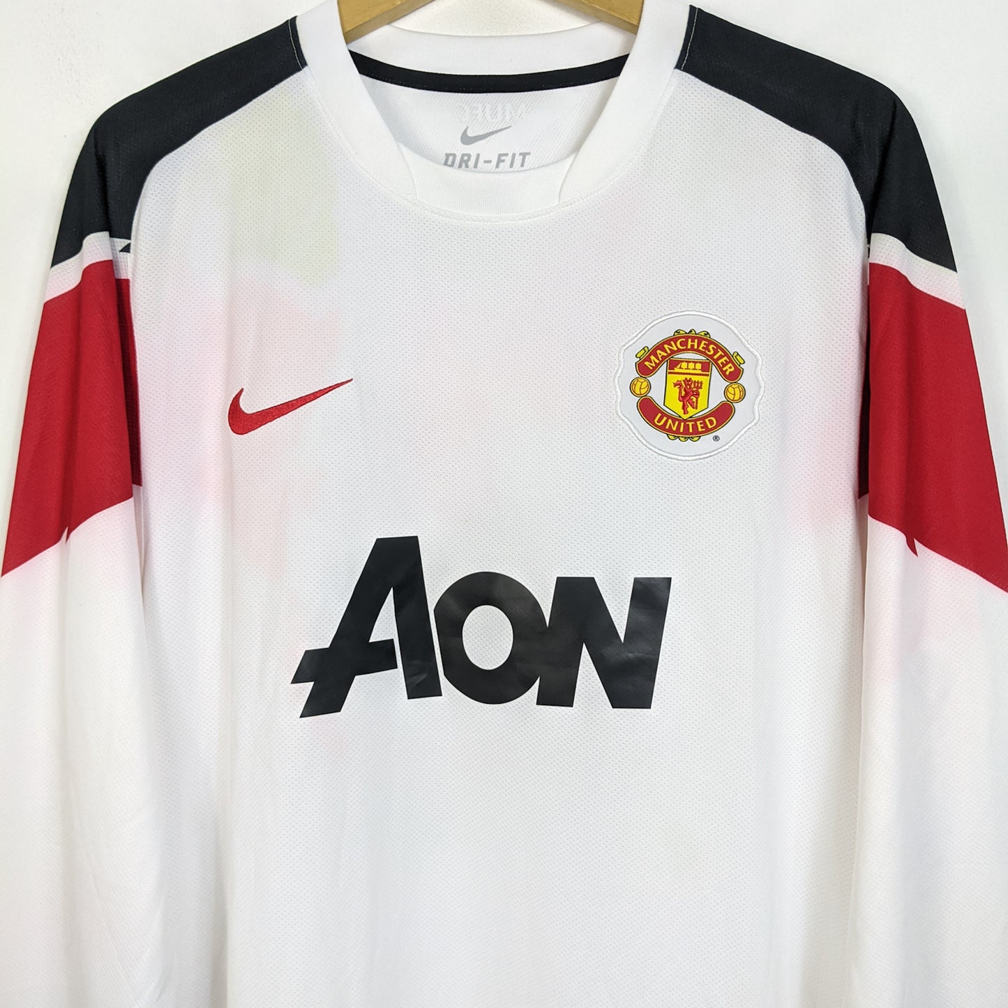 Original Manchester United 2010/12 Away - Rooney #10 Size XL (Long Sleeve) (Player Issue)