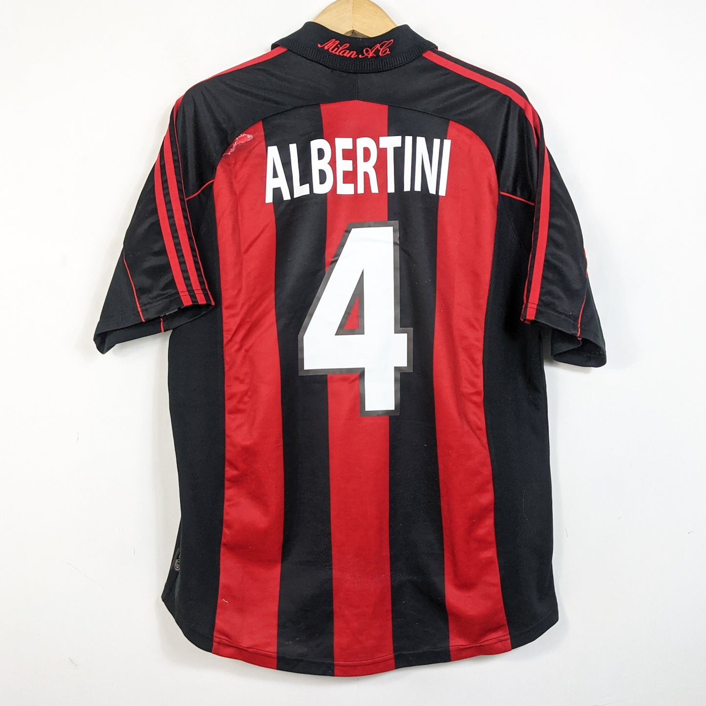 Original AC Milan 2000/02 Home - Albertini #4 Size XL