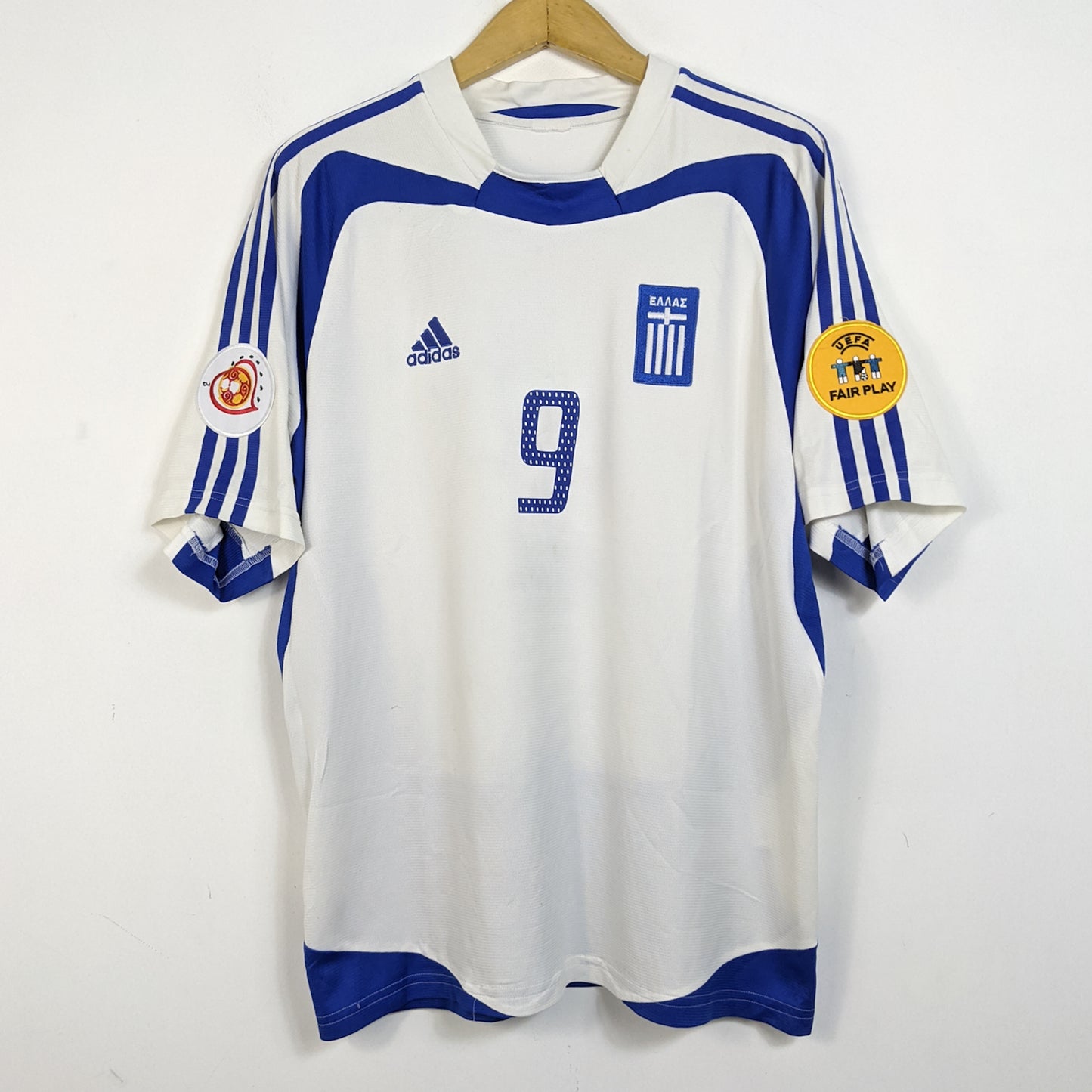 Original Greece 2004/06 Away - Charisteas #9 Size fit XL