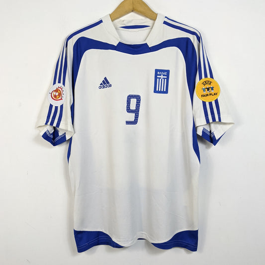 Original Greece 2004/06 Away - Charisteas #9 Size fit XL