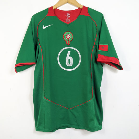 Original Morocco 2004/06 Home - Naybet #6 Size L