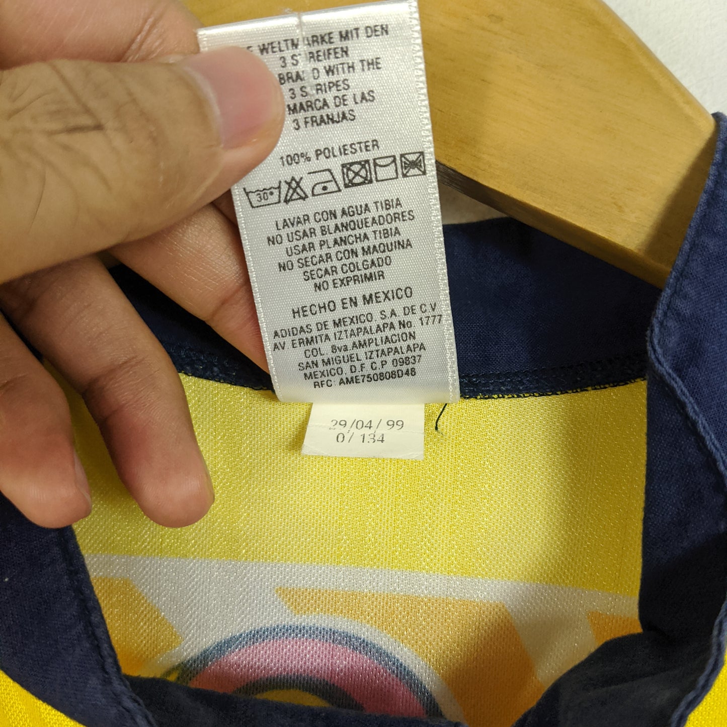 Original Club America 1998 Home - Size L fit XL