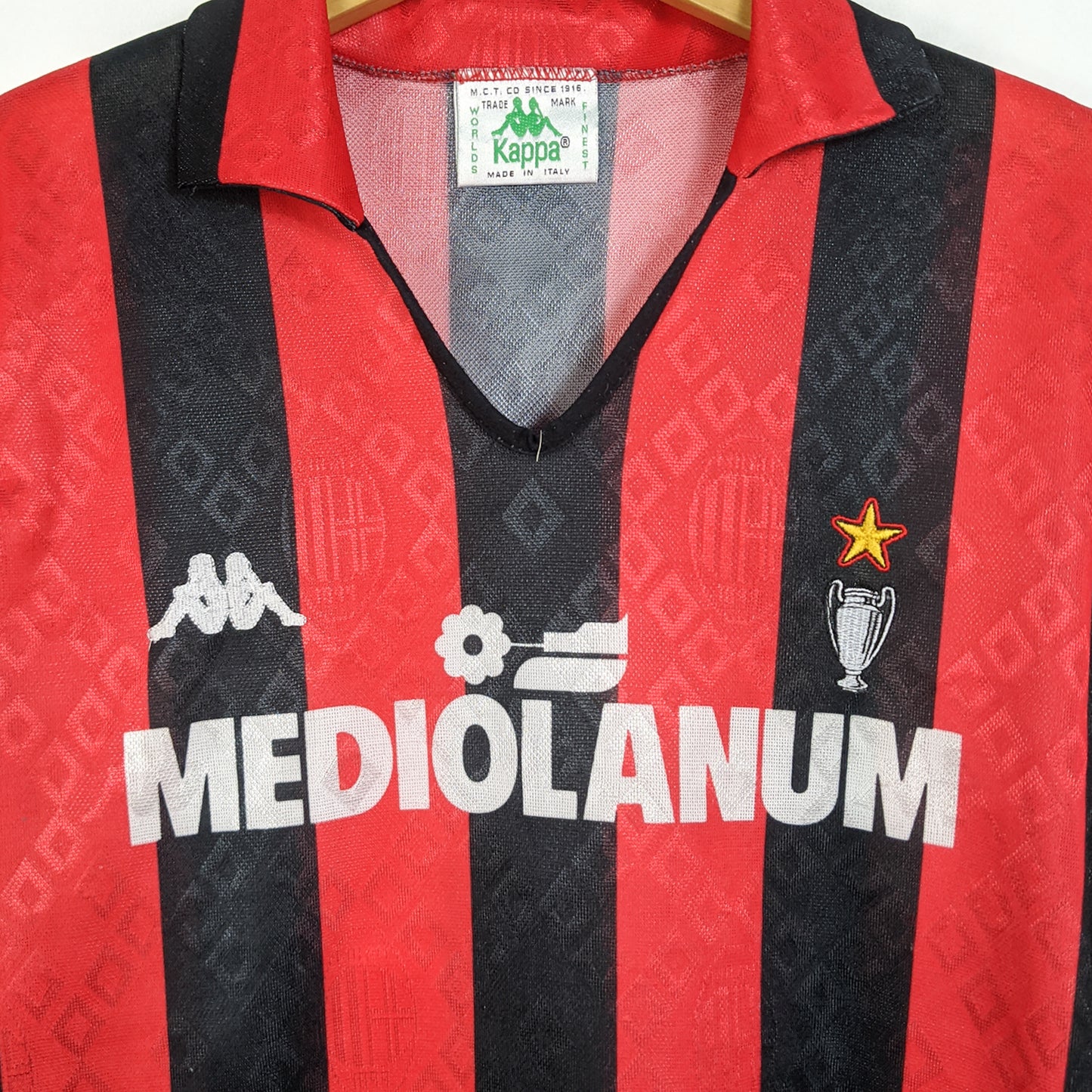 Original AC Milan 1989/90 Home - Van Basten #9 Size M (Long Sleeve) (Player Issue)