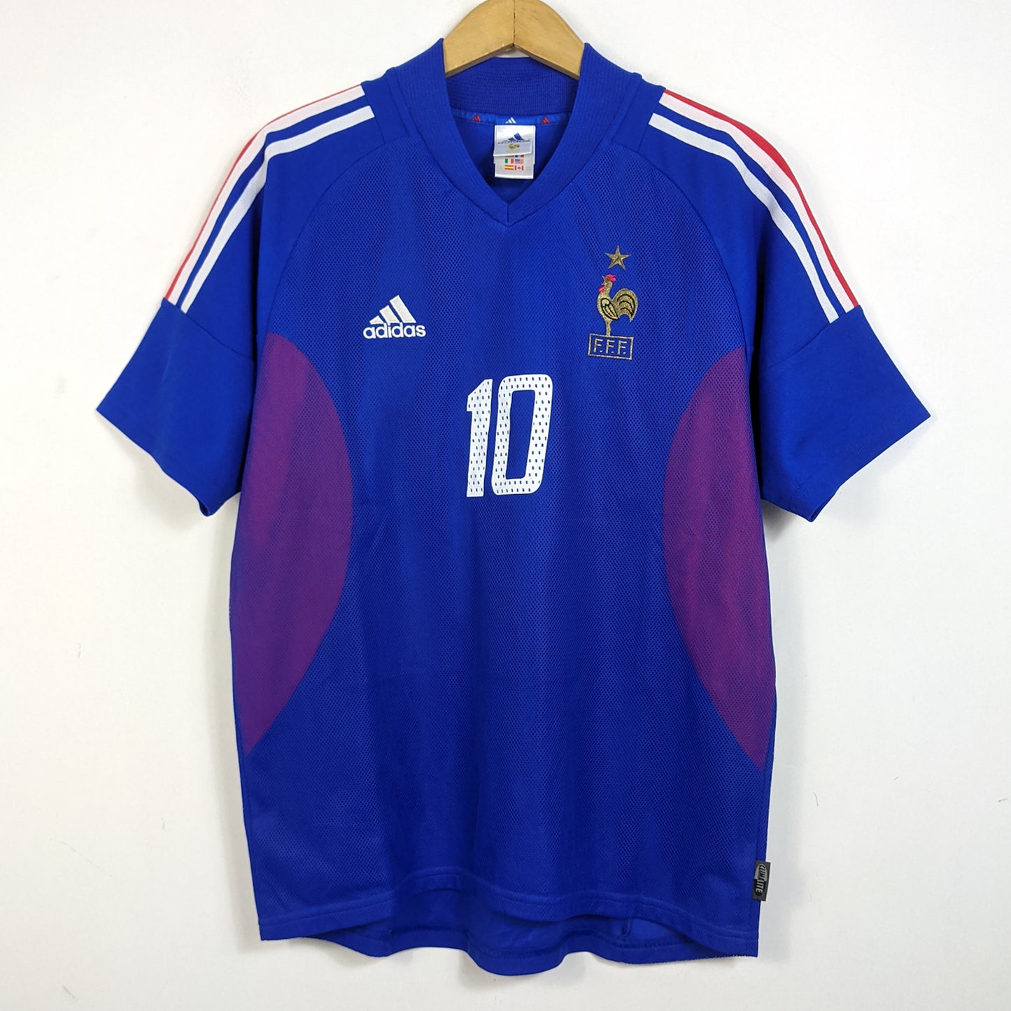 Original France 2002/04 Home - Zidane #10 Size M