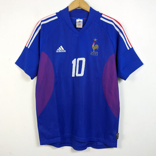 Original France 2002/04 Home - Zidane #10 Size M