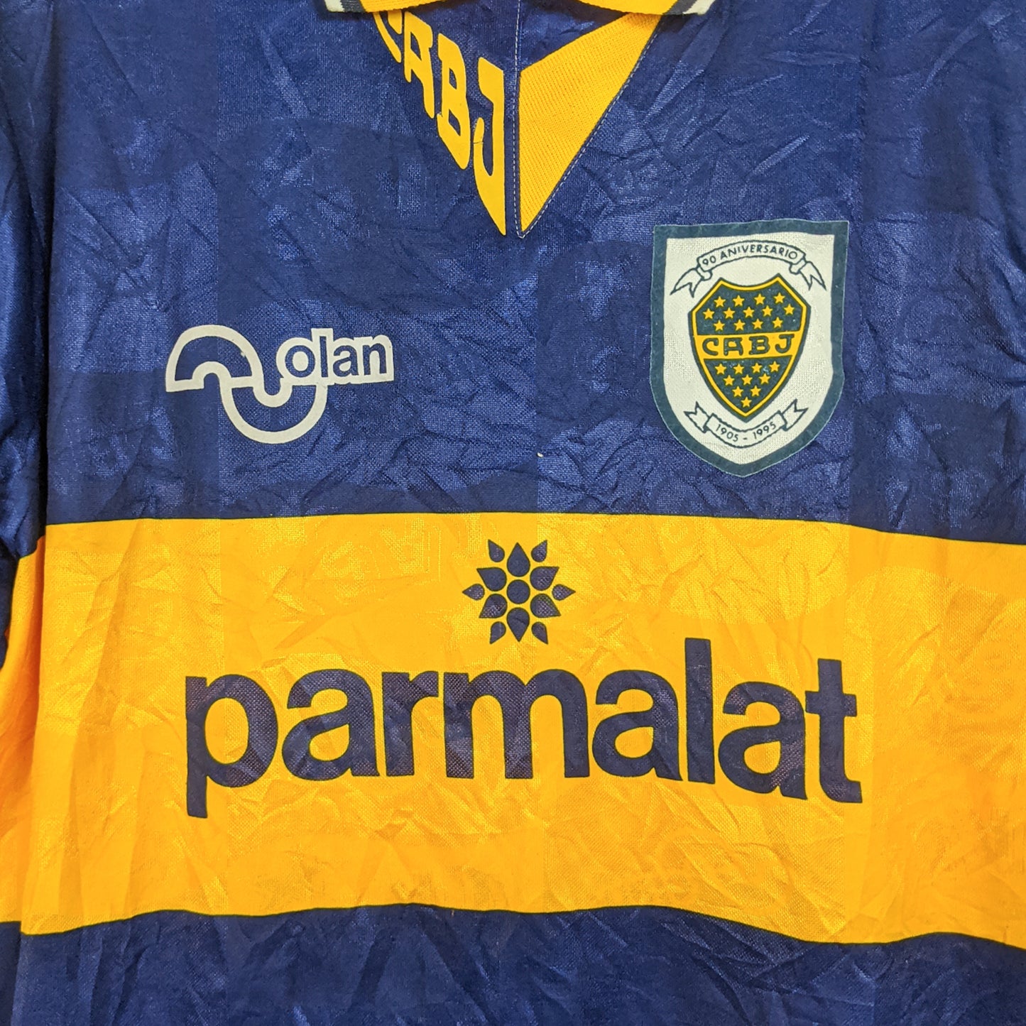Original Boca Juniors 1995 90th Anniversary Home - Maradona #10 Size fit L