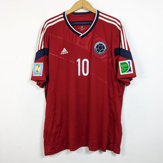 Original Colombia 2014/15 Away - James #10 Size XXL