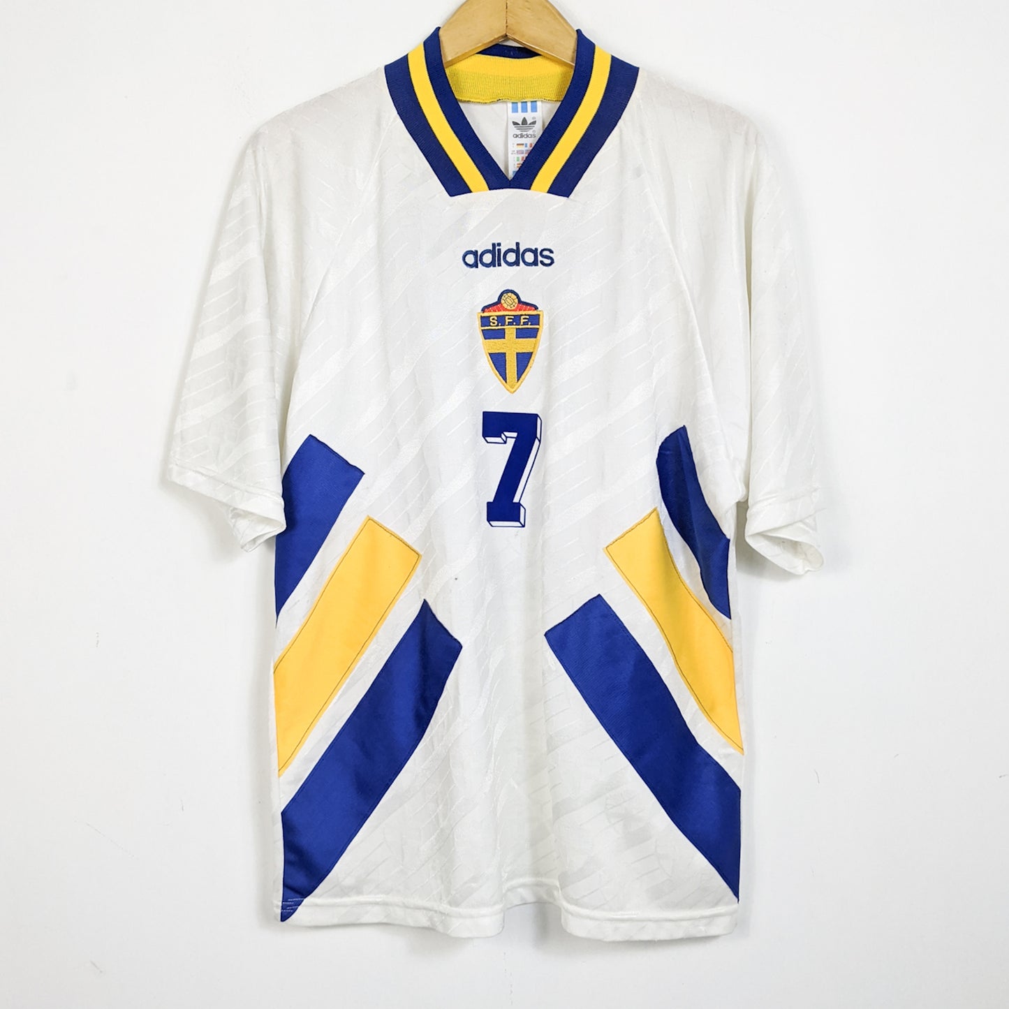 Original Sweden 1994/96 Away - Larsson #7 Size L