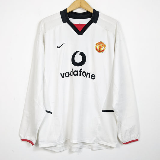 Original Manchester United 2002/03 Away - Beckham #7 Size L (Long Sleeve)