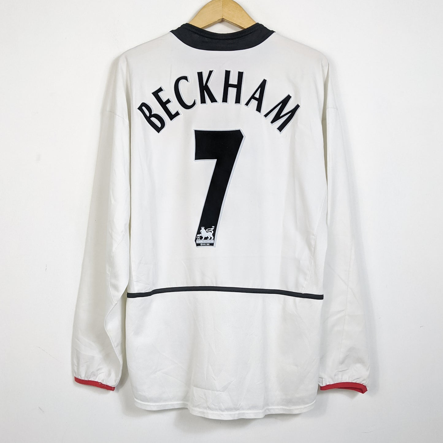 Original Manchester United 2002/03 Away - Beckham #7 Size L (Long Sleeve)