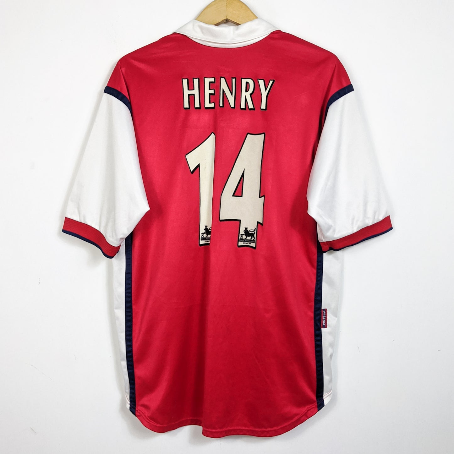 Original Arsenal 2000/02 Home - Henry #14 Size L