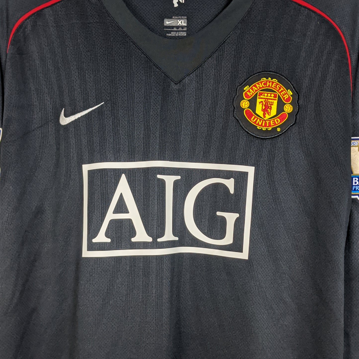 Original Manchester United 2007/08 Away - Ronaldo #7 Size XL (Long Sleeve)