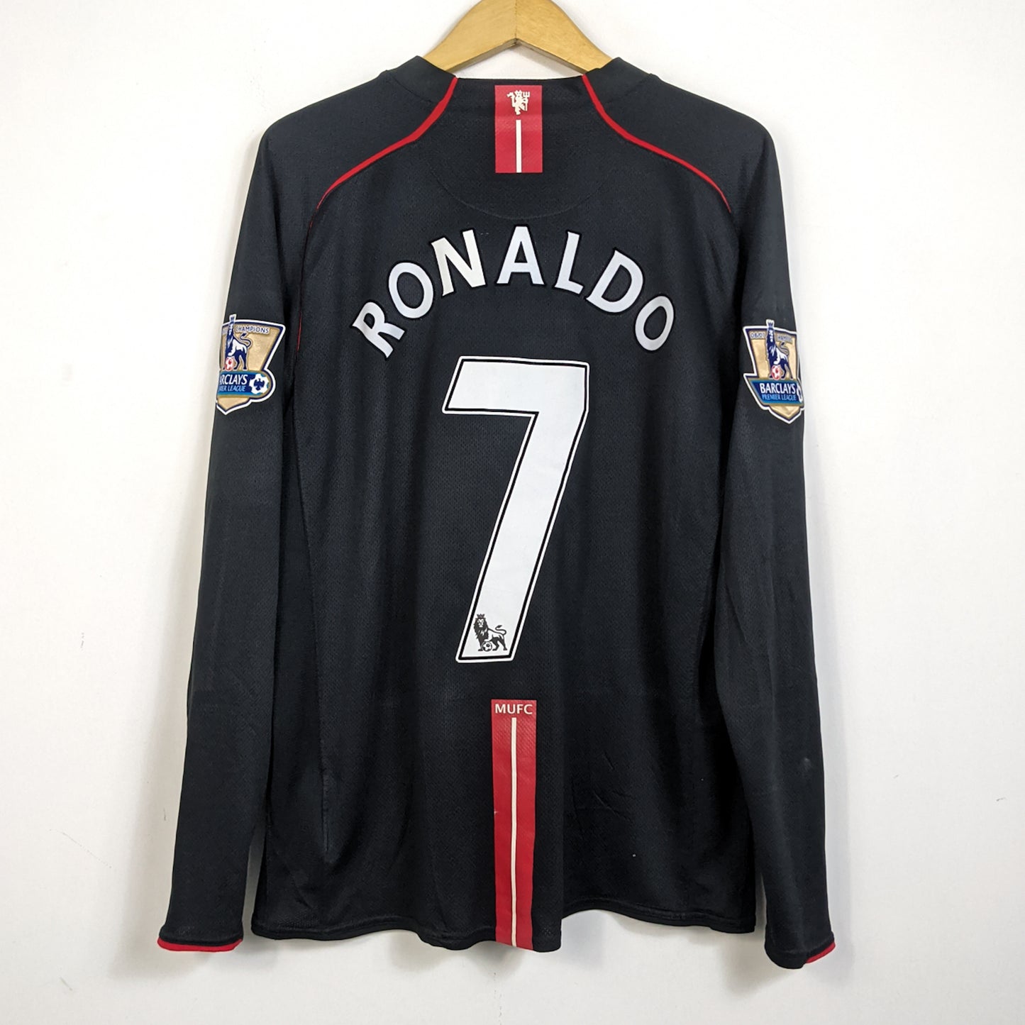 Original Manchester United 2007/08 Away - Ronaldo #7 Size XL (Long Sleeve)