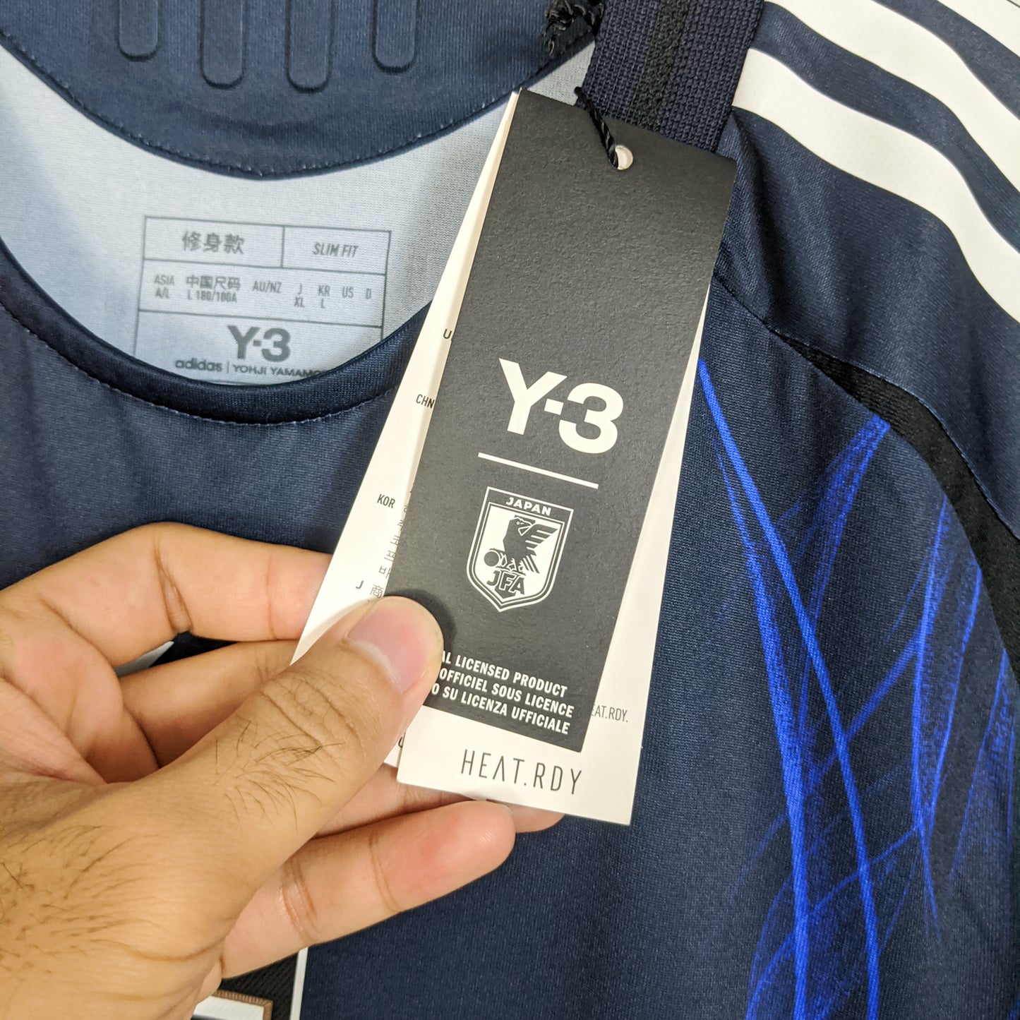 Original Japan 2024/25 Y-3 Home - Mitoma #7 Size L fit M (Long Sleeve) (Bnwt) (Player Issue)