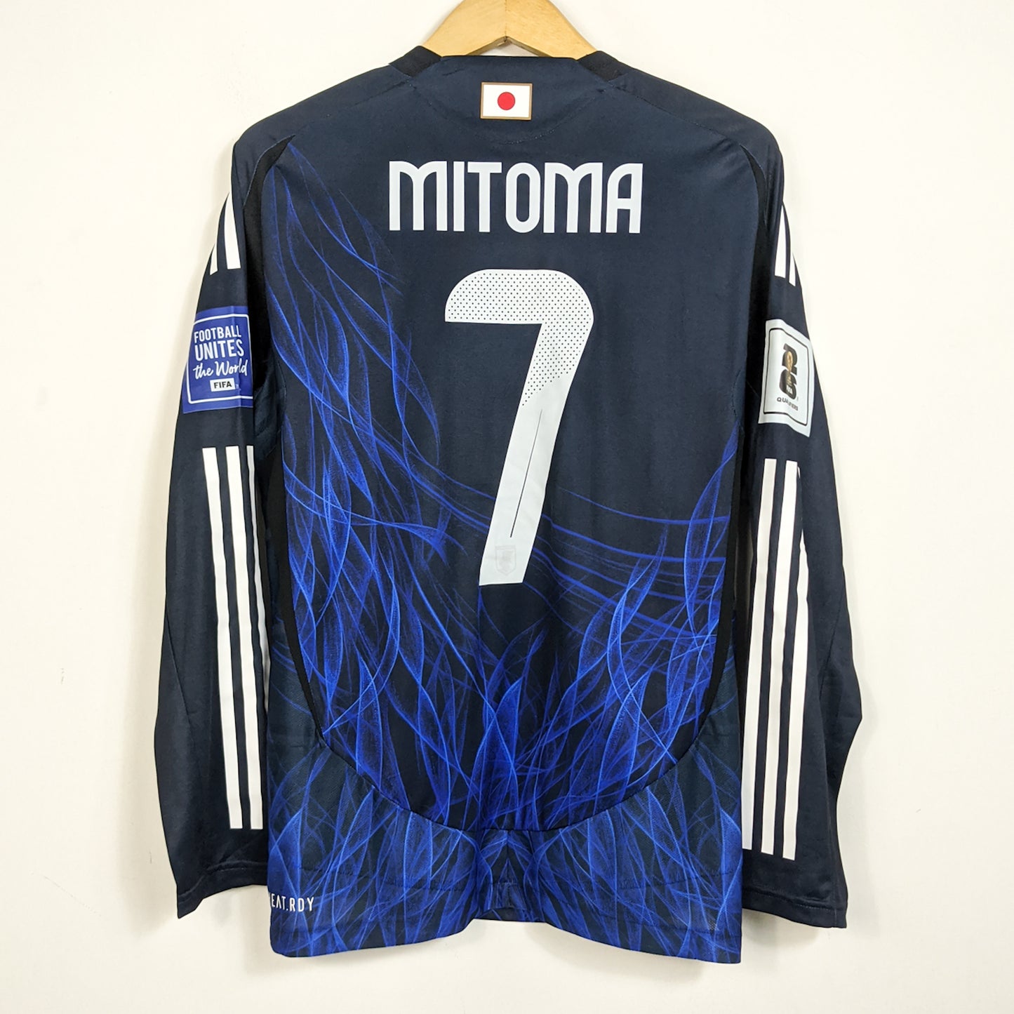 Original Japan 2024/25 Y-3 Home - Mitoma #7 Size L fit M (Long Sleeve) (Bnwt) (Player Issue)