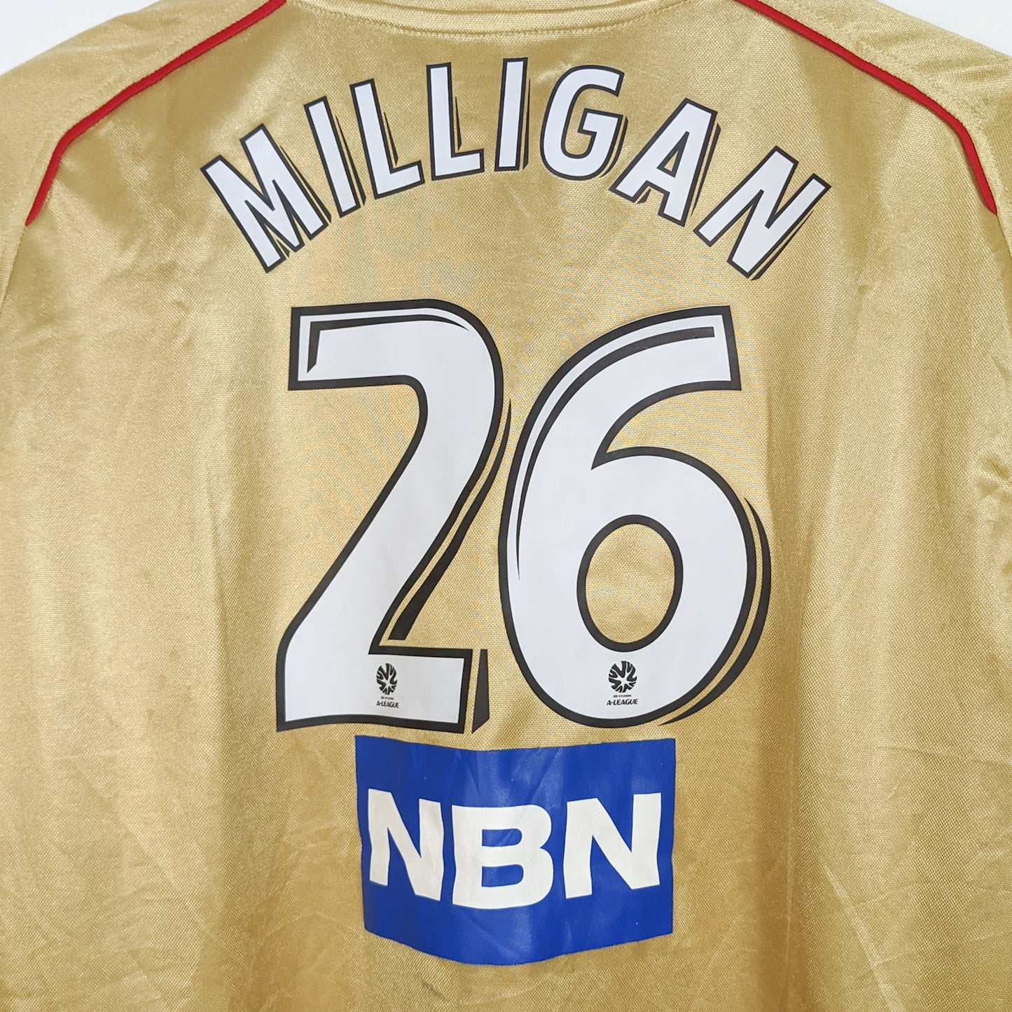 Original Newcastle Jets 2008 Home - Milligan #26 Size S