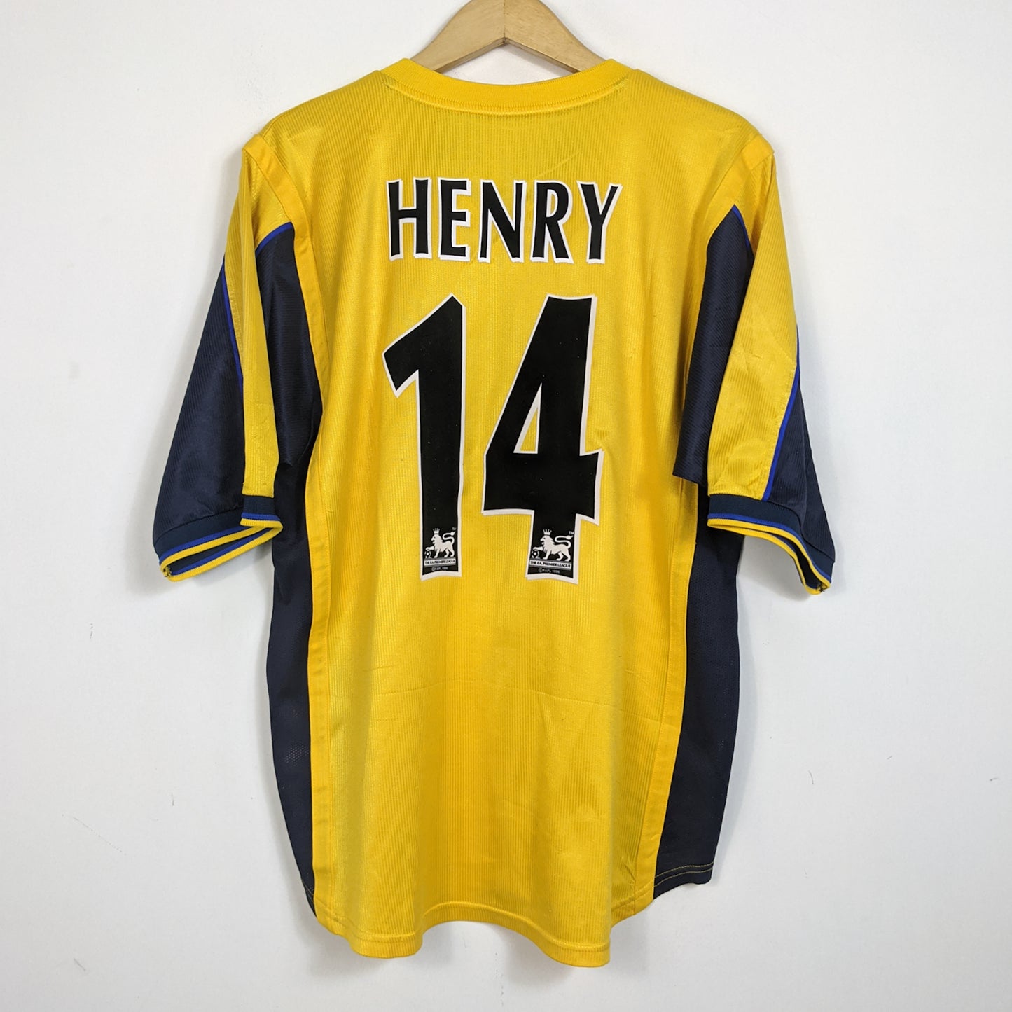 Original Arsenal 1999/00 Away - Henry #14 Size fit L (Player Issue)