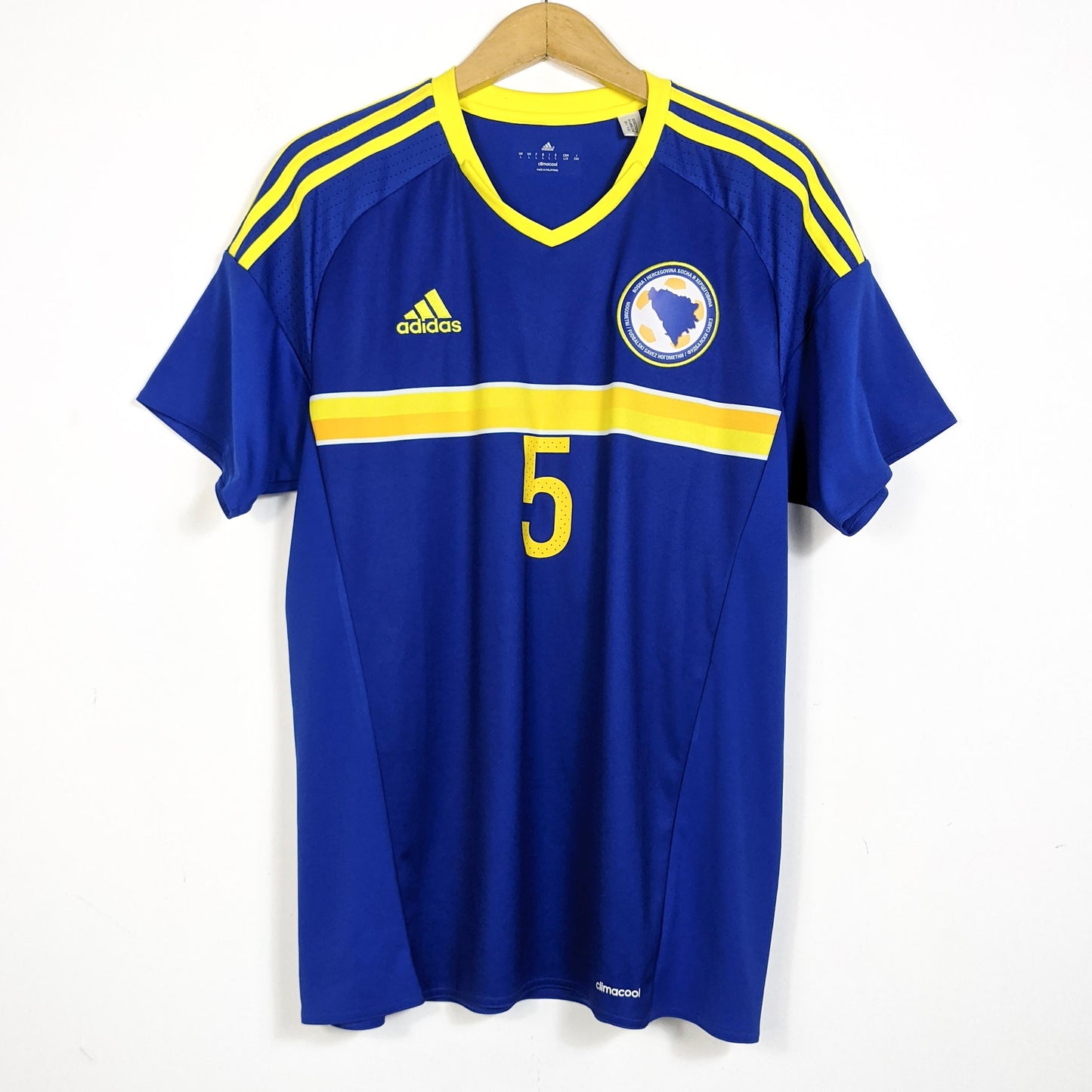 Original Bosnia and Herzegovina 2016/17 Home - Kolasinac #5 Size L