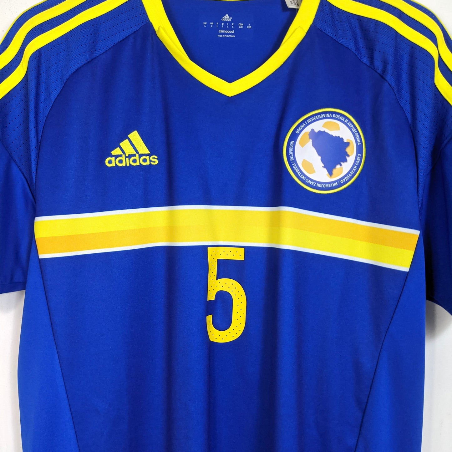 Original Bosnia and Herzegovina 2016/17 Home - Kolasinac #5 Size L