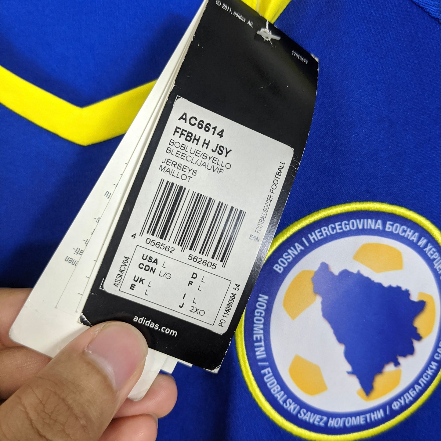 Original Bosnia and Herzegovina 2016/17 Home - Kolasinac #5 Size L