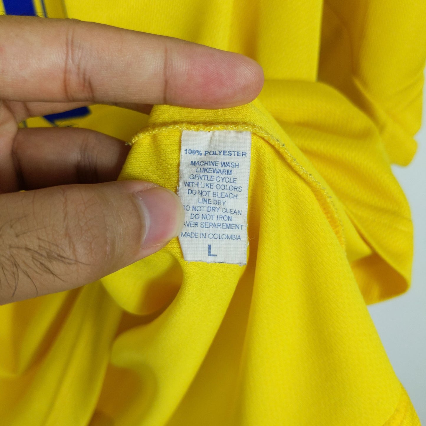 Original Colombia 1998 Home - Valderrama #10 Size L