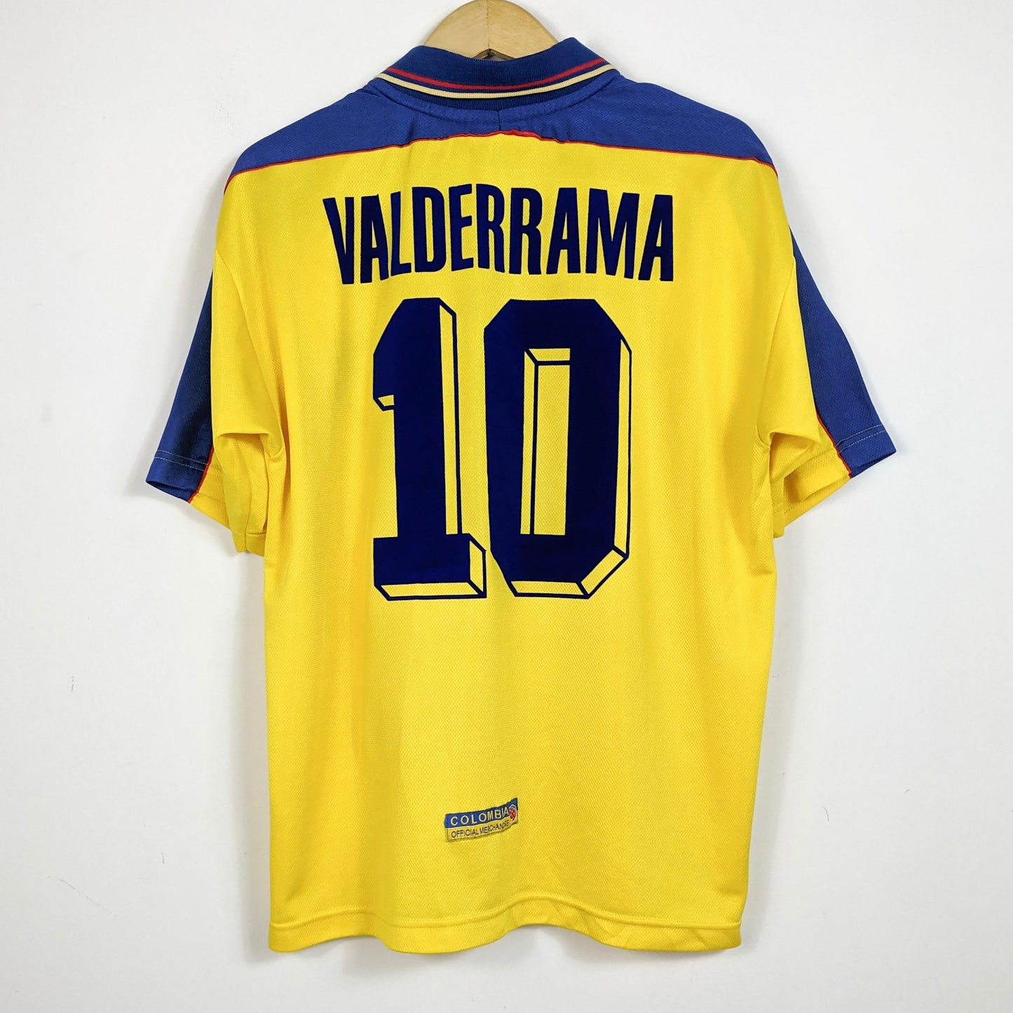 Original Colombia 1998 Home - Valderrama #10 Size L