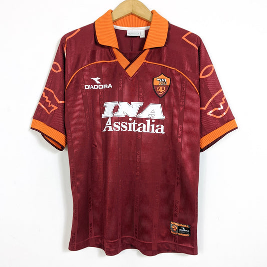 Original AS Roma 1999/00 Home - Nakata #8 Size M