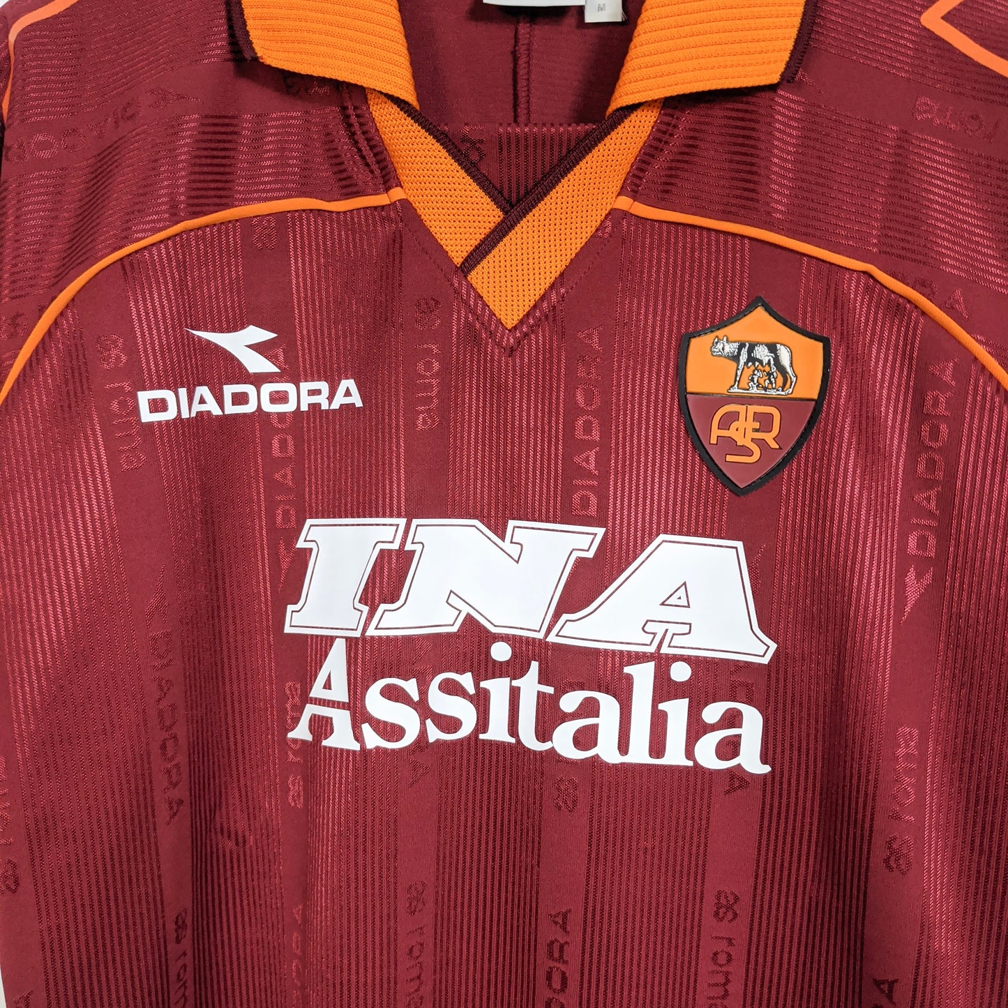 Original AS Roma 1999/00 Home - Nakata #8 Size M