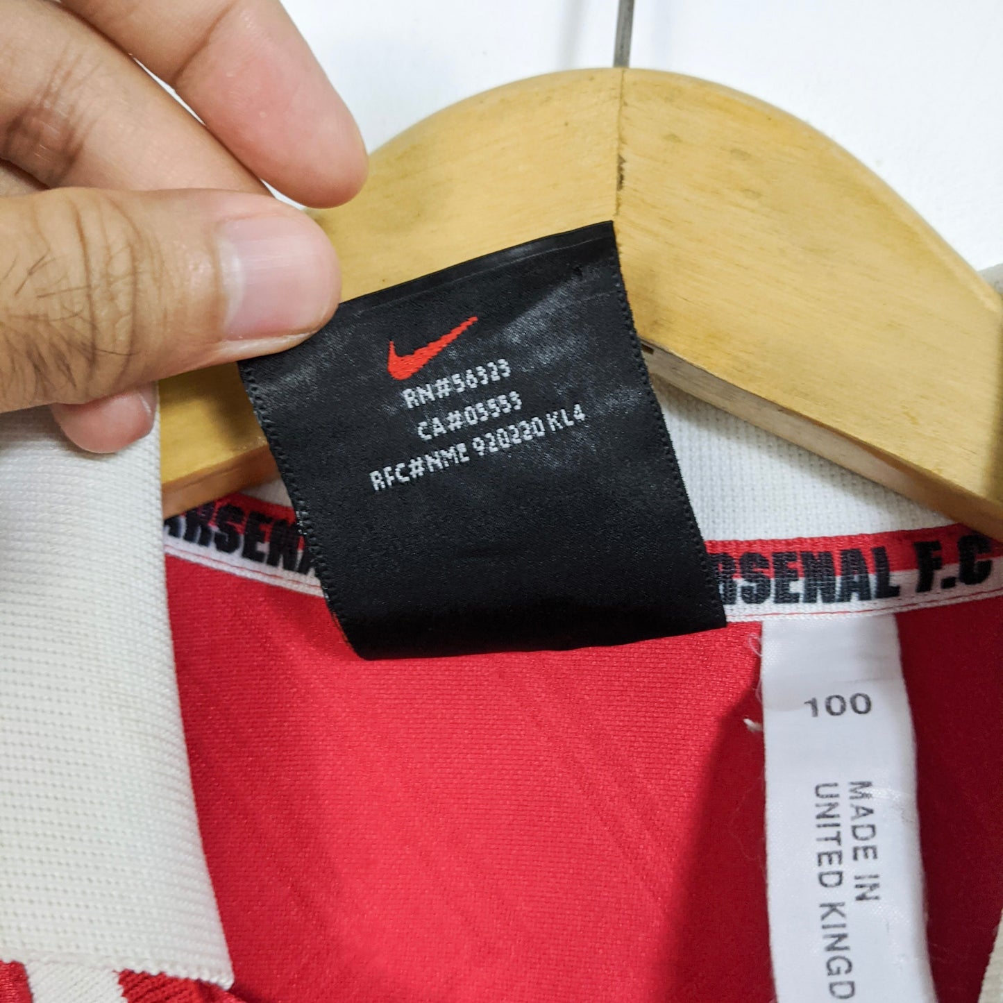 Original Arsenal 1996/98 Home - Vieira #4 Size M