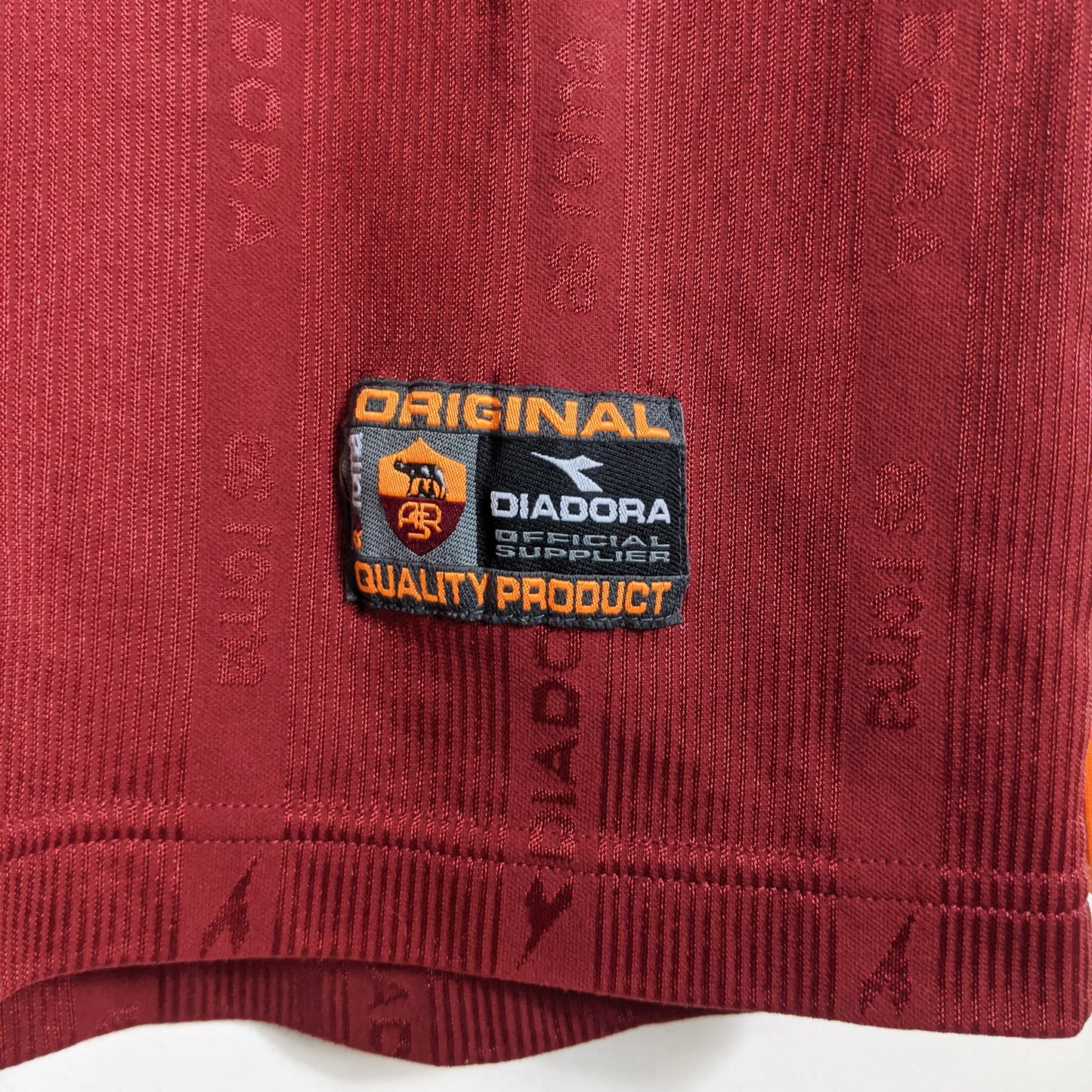 Original AS Roma 1999/00 Home - Totti #10 Size L (Long Sleeve) (Player Issue)