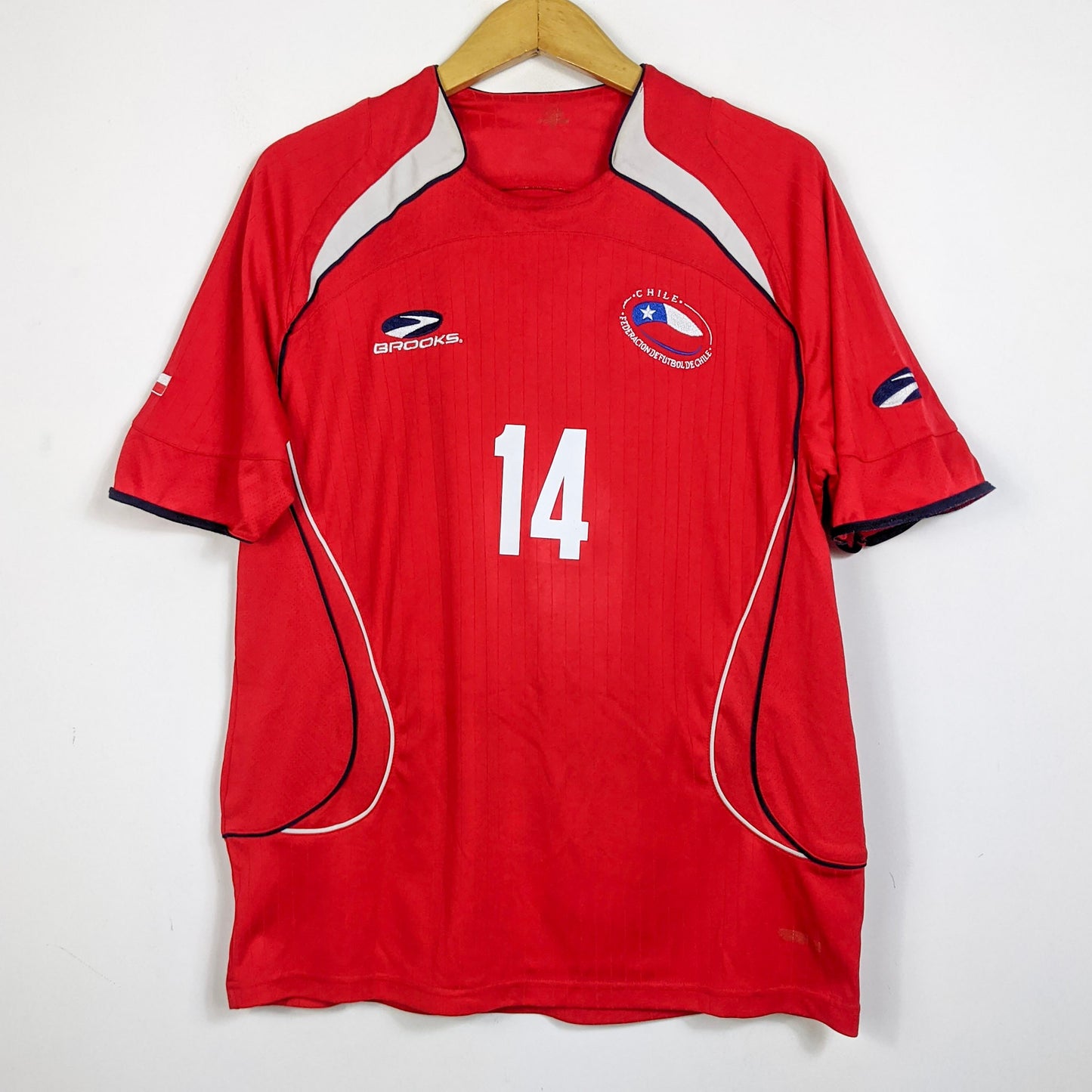 Original Chile 2007/09 Home - Vidal #14 Size M
