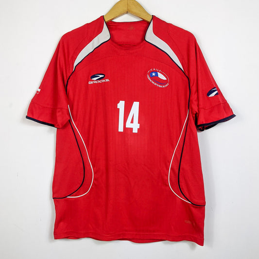 Original Chile 2007/09 Home - Vidal #14 Size M