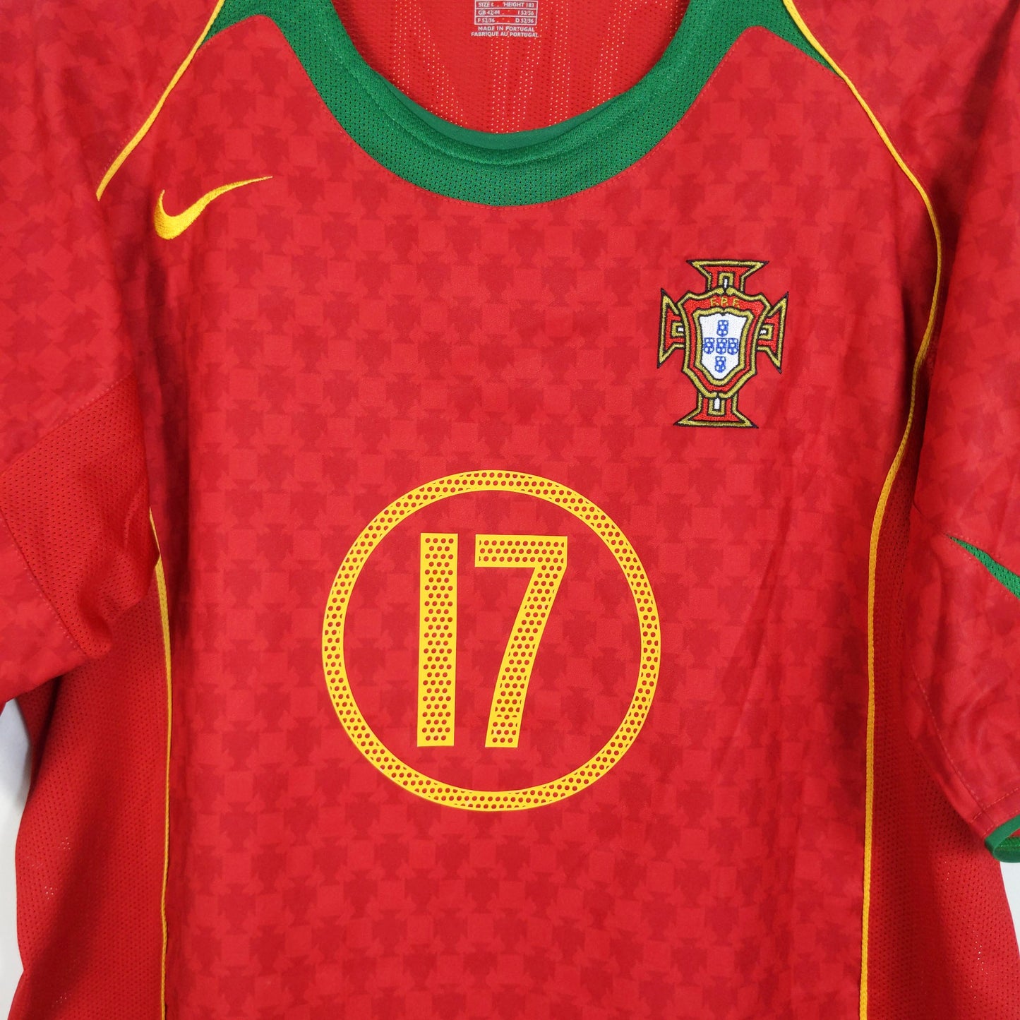 Original Portugal 2004/06 Home - C.Ronaldo #17 Size L