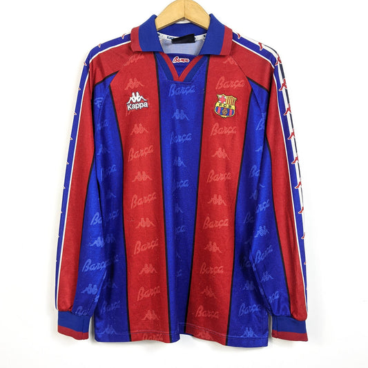 Original Barcelona 1996/97 Home - Ronaldo #9 Size M (Long Sleeve)