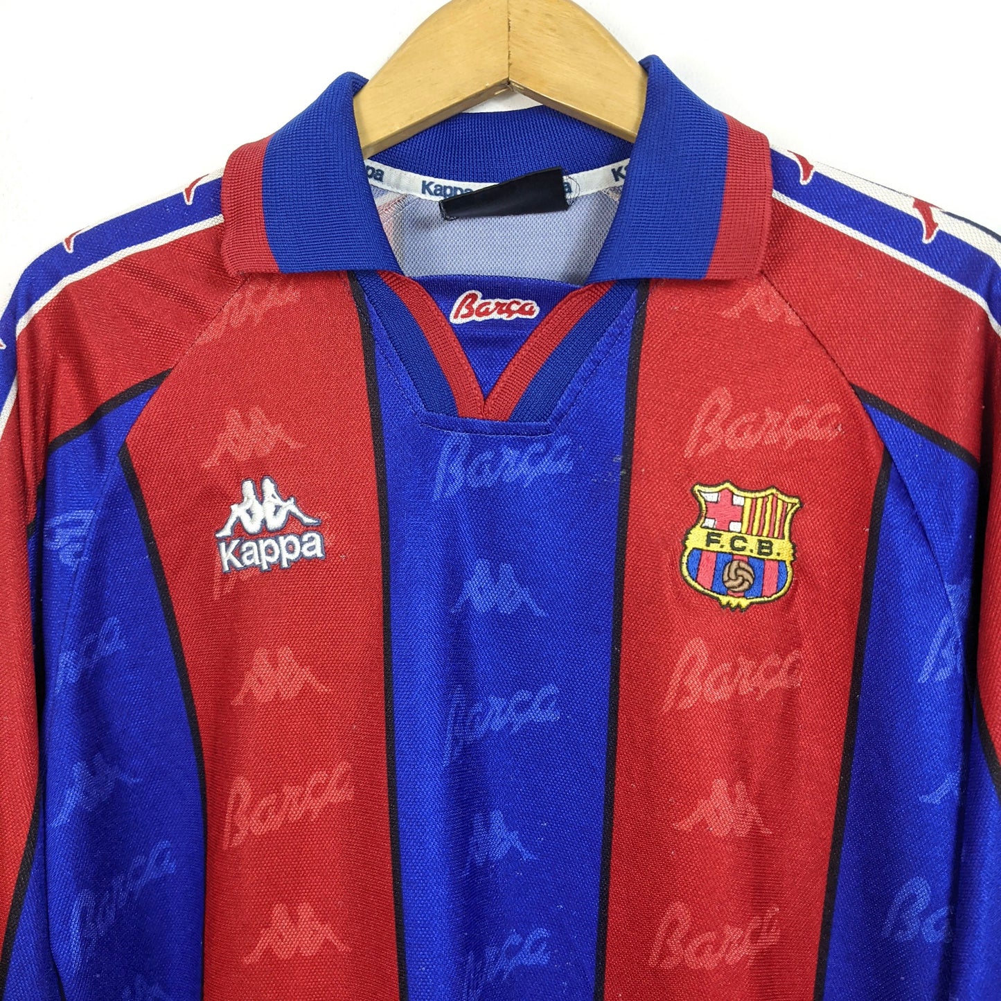Original Barcelona 1996/97 Home - Ronaldo #9 Size M (Long Sleeve)
