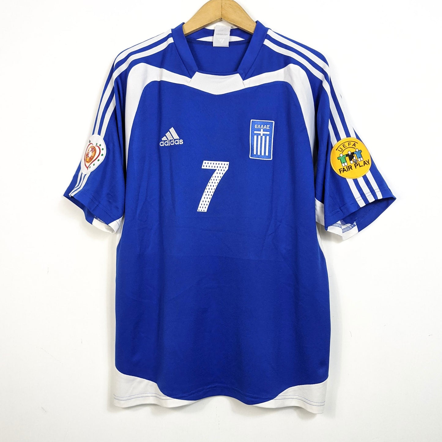 Original Greece 2004 Home - Zagorakis #7 Size L